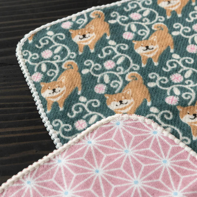 Pink Asanoha Washcloth