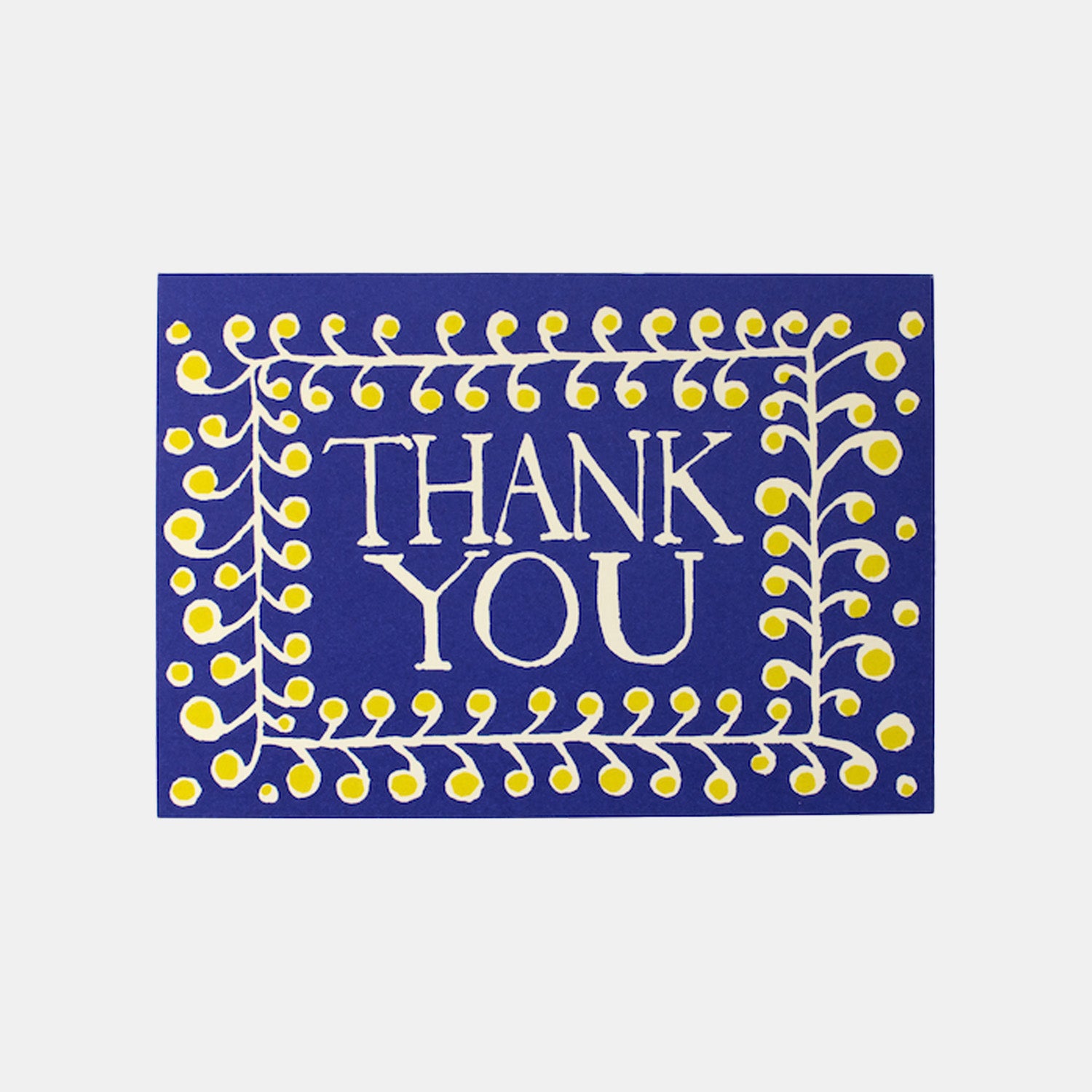 Thank You Blue Yellow Card