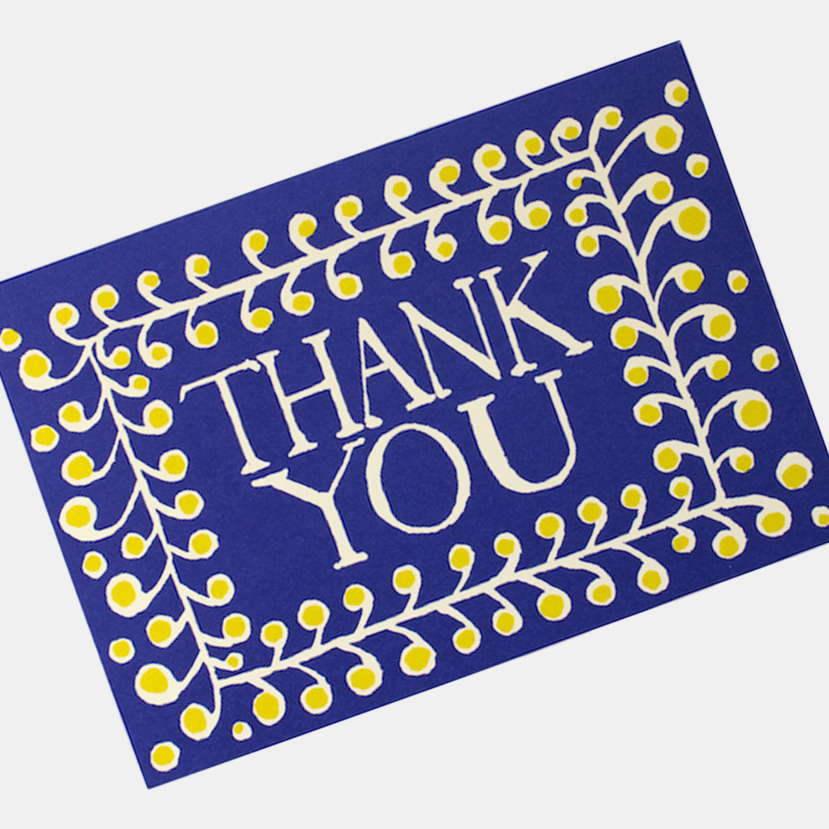 Thank You Blue Yellow Card