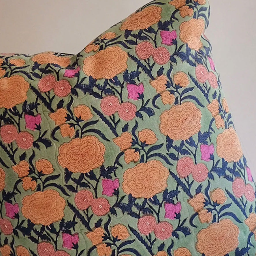 Nargis Sage Square Pillow