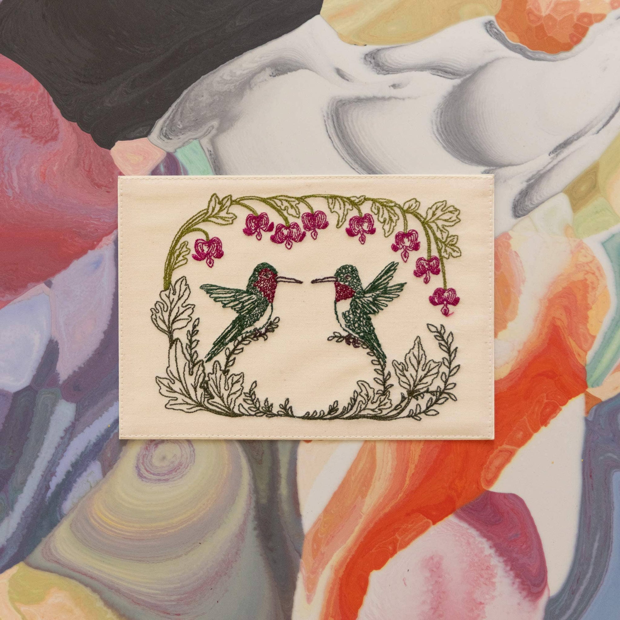 Hummingbird Hearts Card