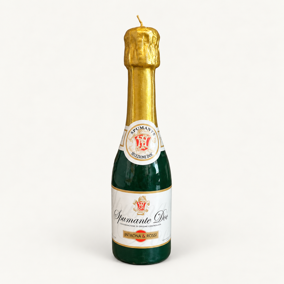 Small Champagne Bottle Wax Candle