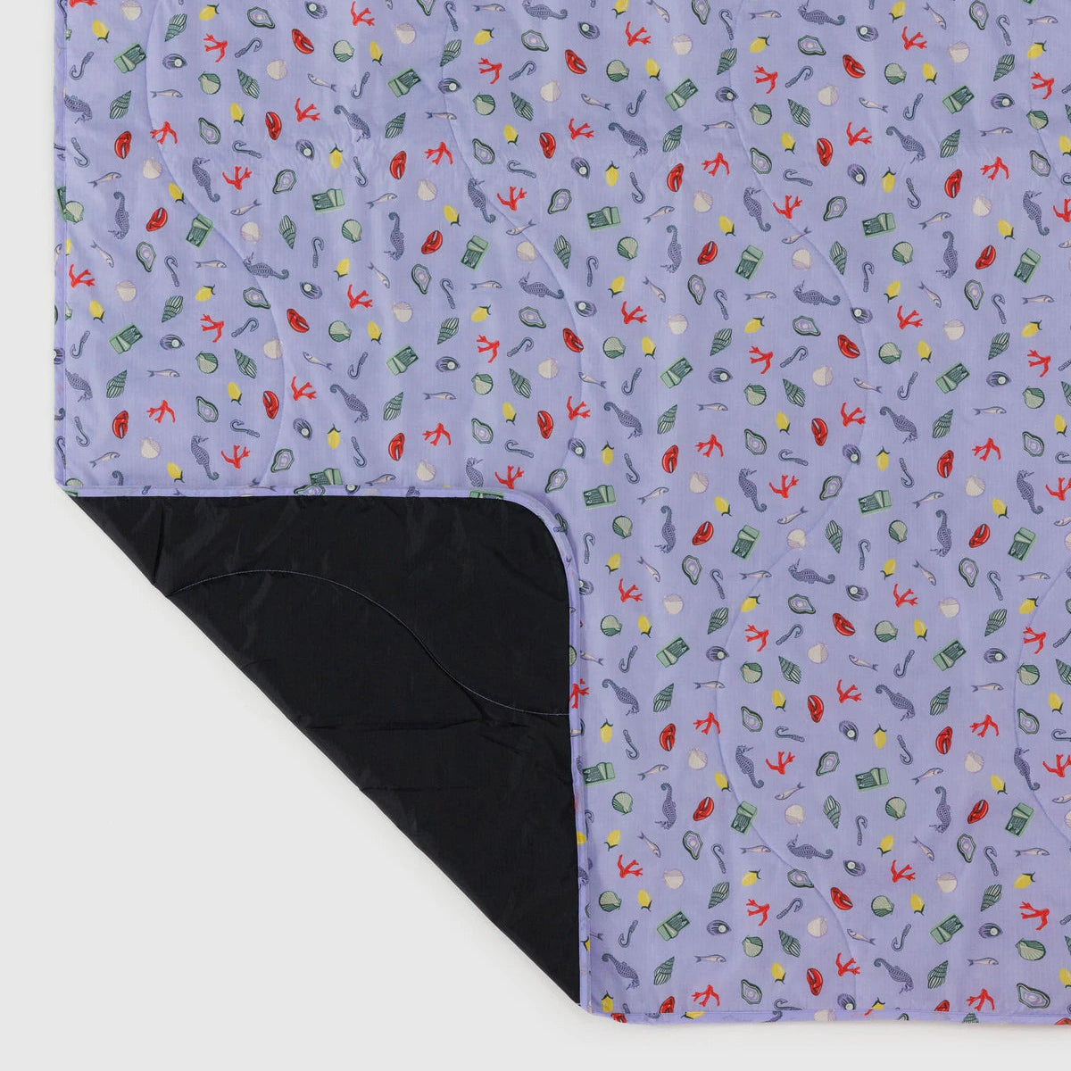 Puffy Picnic Blanket in Sea Charms