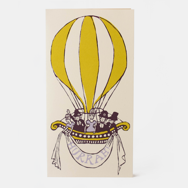 Long Card: Hot Air Balloon