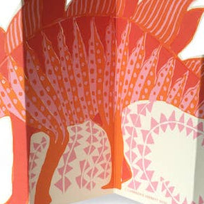 Special Card: Stegosaurus Pink and Orange