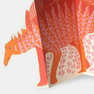 Special Card: Stegosaurus Pink and Orange