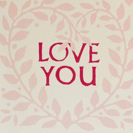 Love You Wreath Card