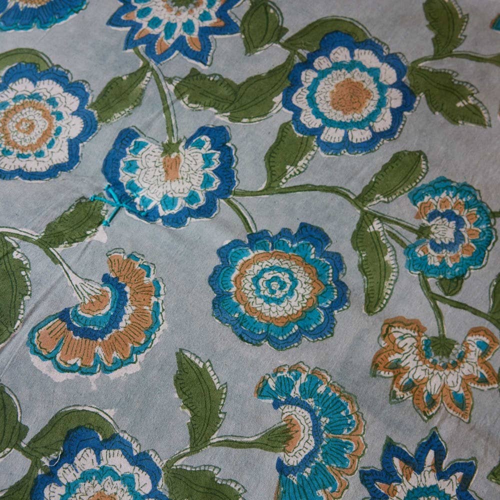 Sofa Topper in Guapao Blue Green - Collyer's Mansion