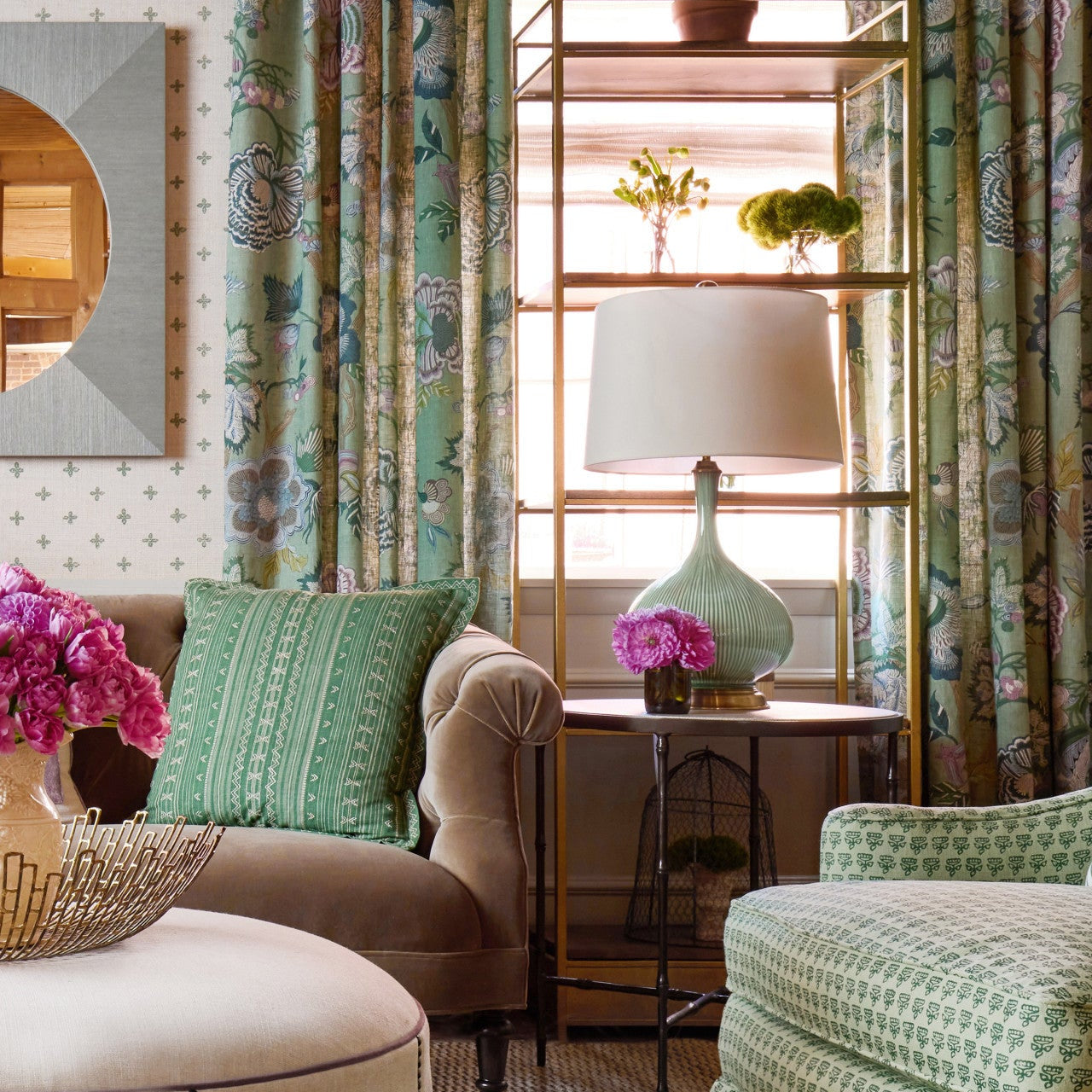 Cait Green Table Lamp - Collyer's Mansion