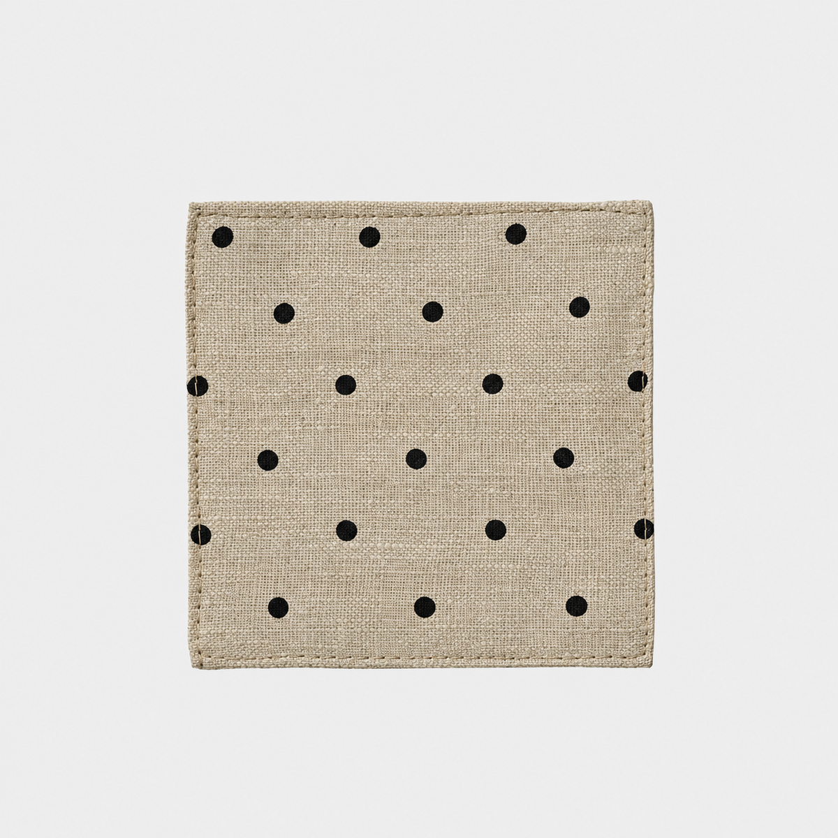 Natural Dot Linen Coaster
