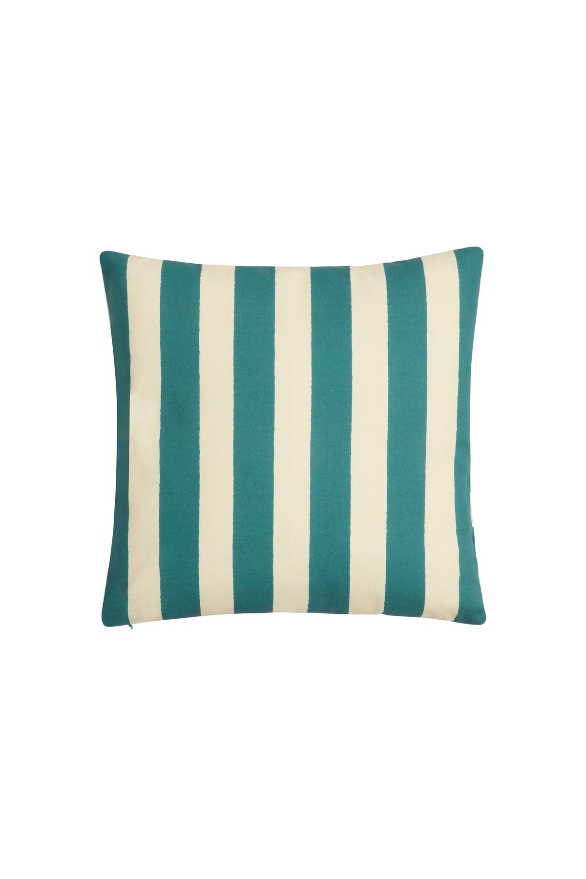 Nizam Stripes Red Natural Square Pillow in 18"