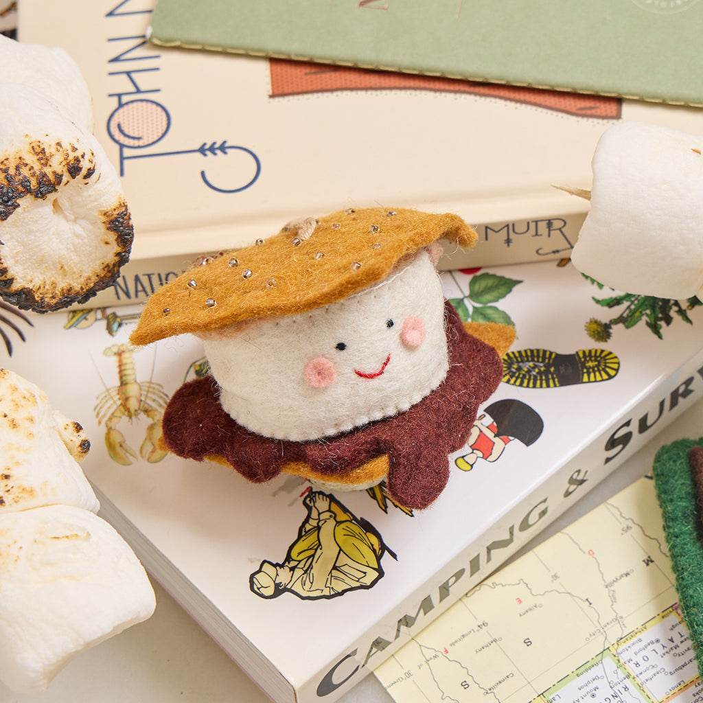 Felted Smore Ornament