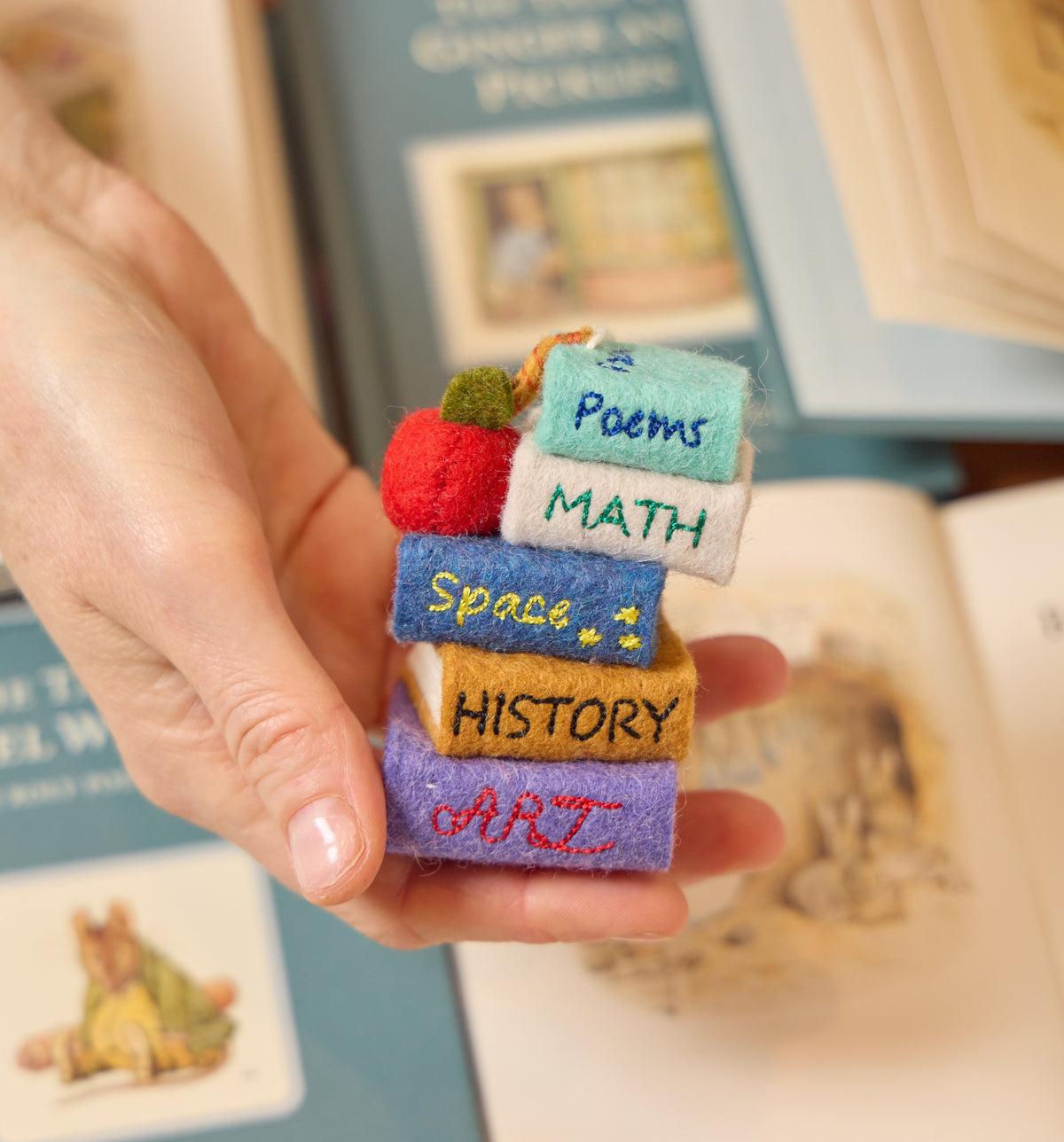 Stack of Books Ornament