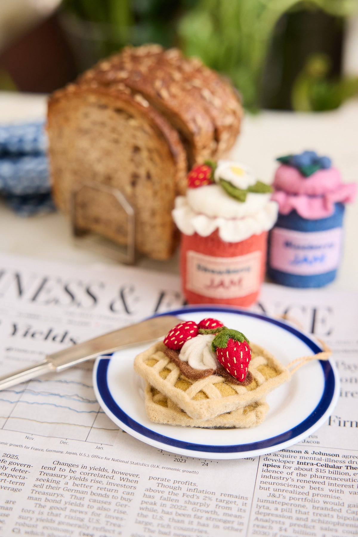 Strawberry Waffles Ornament