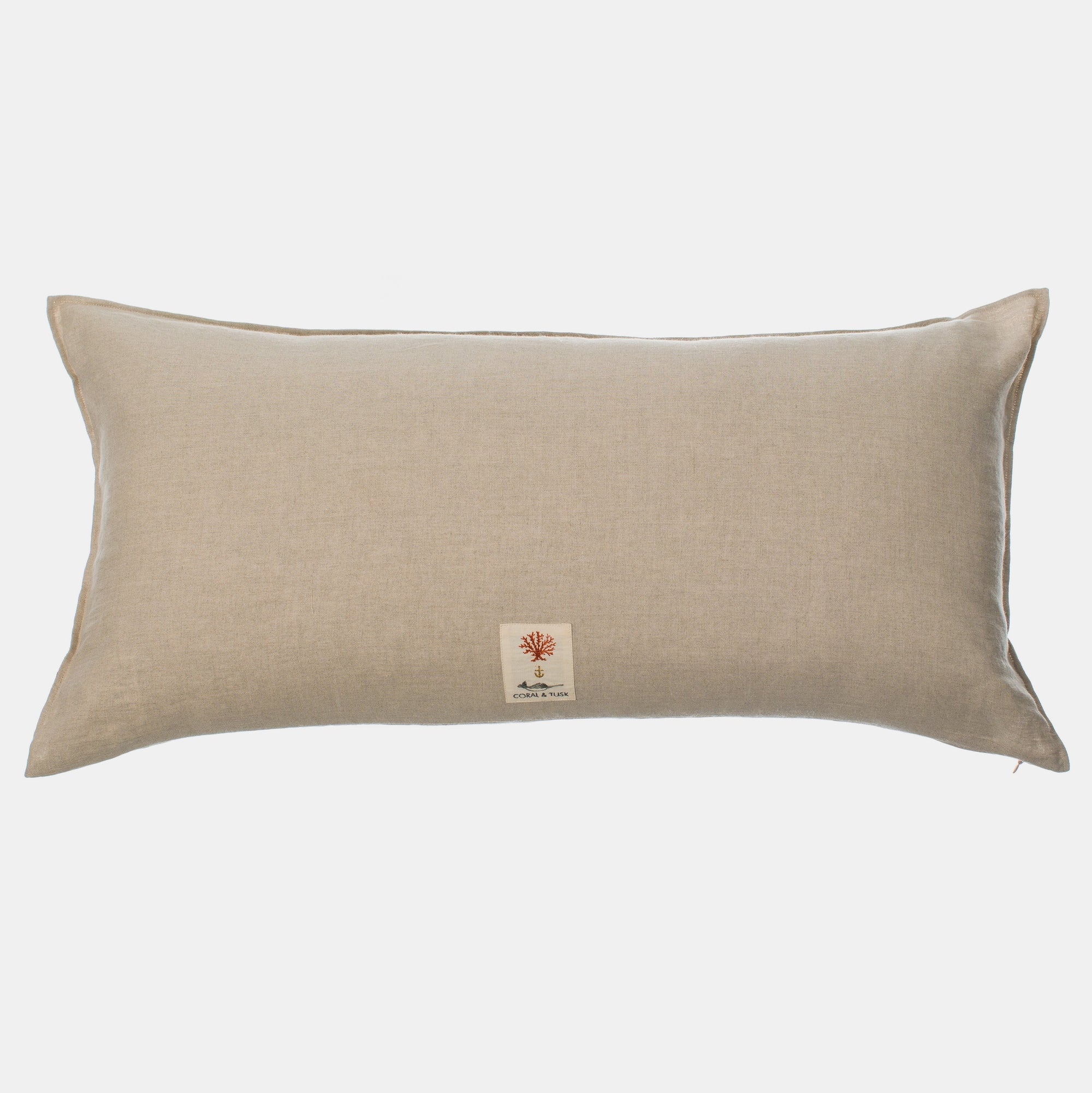 Navy Quill Lumbar Pillow