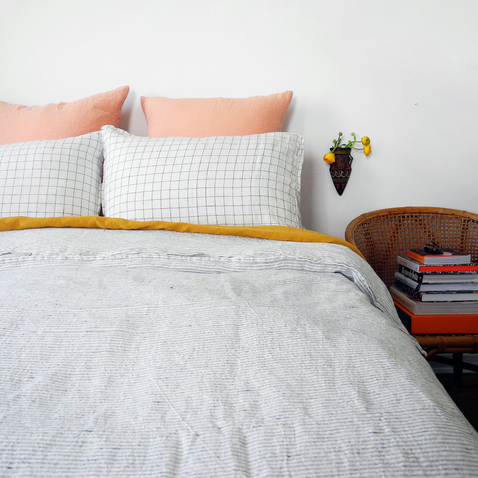Linen Flat Sheet, honey, Sheet, Linge Particulier, Collyer's Mansion - Collyer's Mansion
