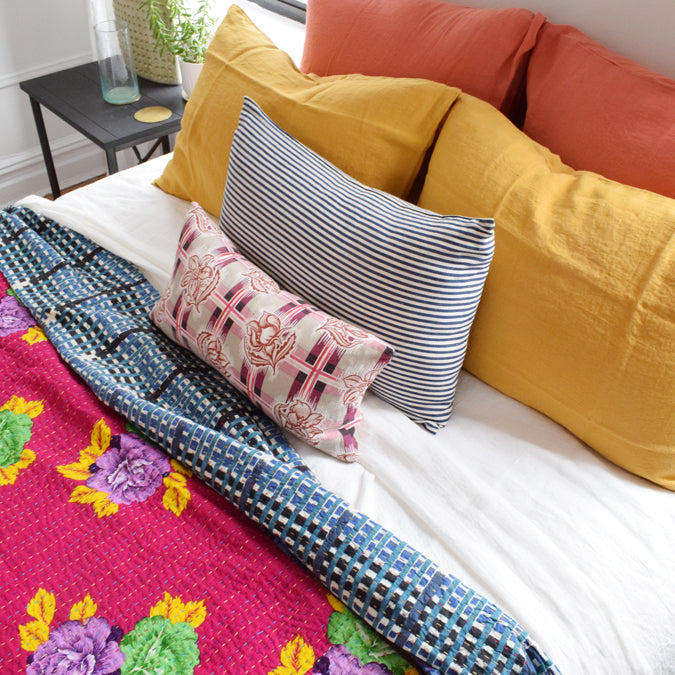 Linen Euro Pillowcase in Terracotta