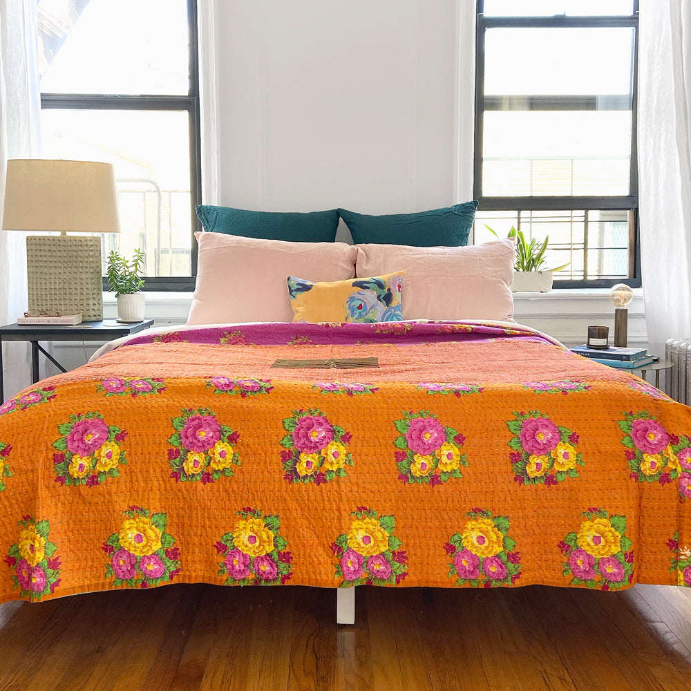 Linen Euro Pillowcase in Vintage Green