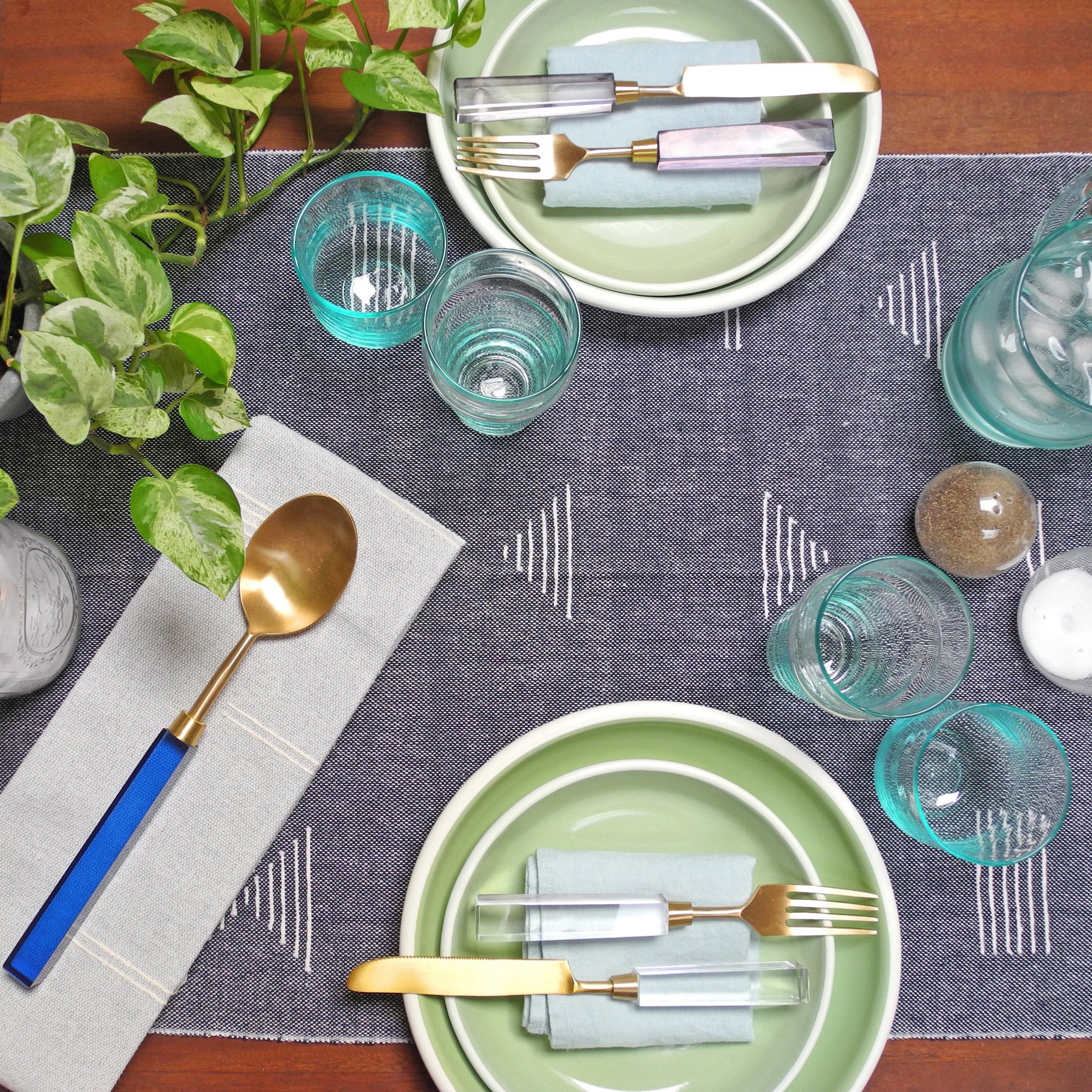 Linen Napkin, pale blue, Napkin, Linge Particulier, Collyer's Mansion - Collyer's Mansion