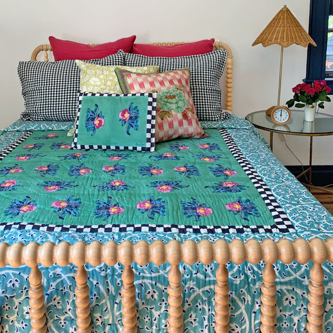 Linen Euro Pillowcase in Tyrian Pink