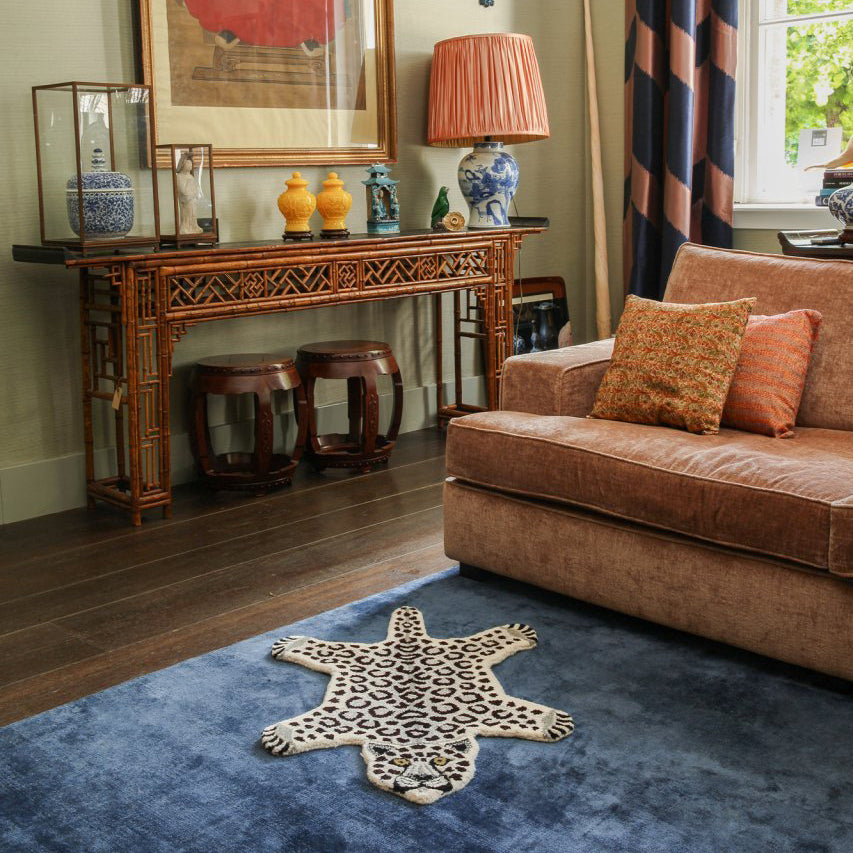 Snowy Leopard Rug in Small