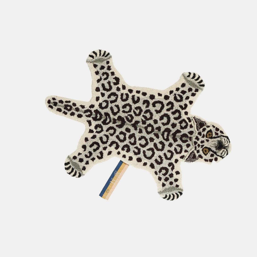 Snowy Leopard Rug in Small
